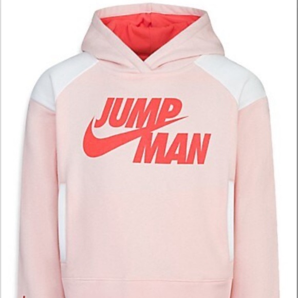 Girl's Jordan Jumpman x Nike Cropped Hoodie - NWT - Size 8-10 - Picture 2 of 6
